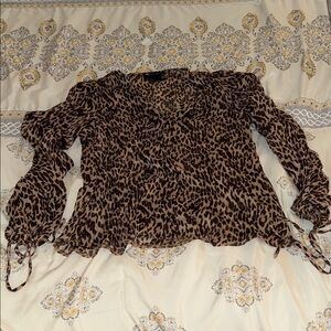 ASOS Leopard Print Blouse